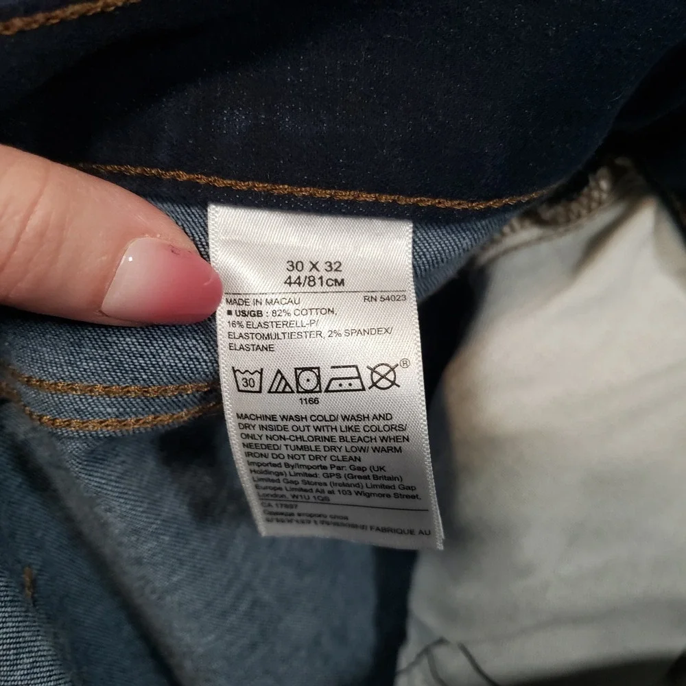 Banana Republic Slim Fit Jeans Mens 30x32 Dark Wash Stretch Denim‎ 266694